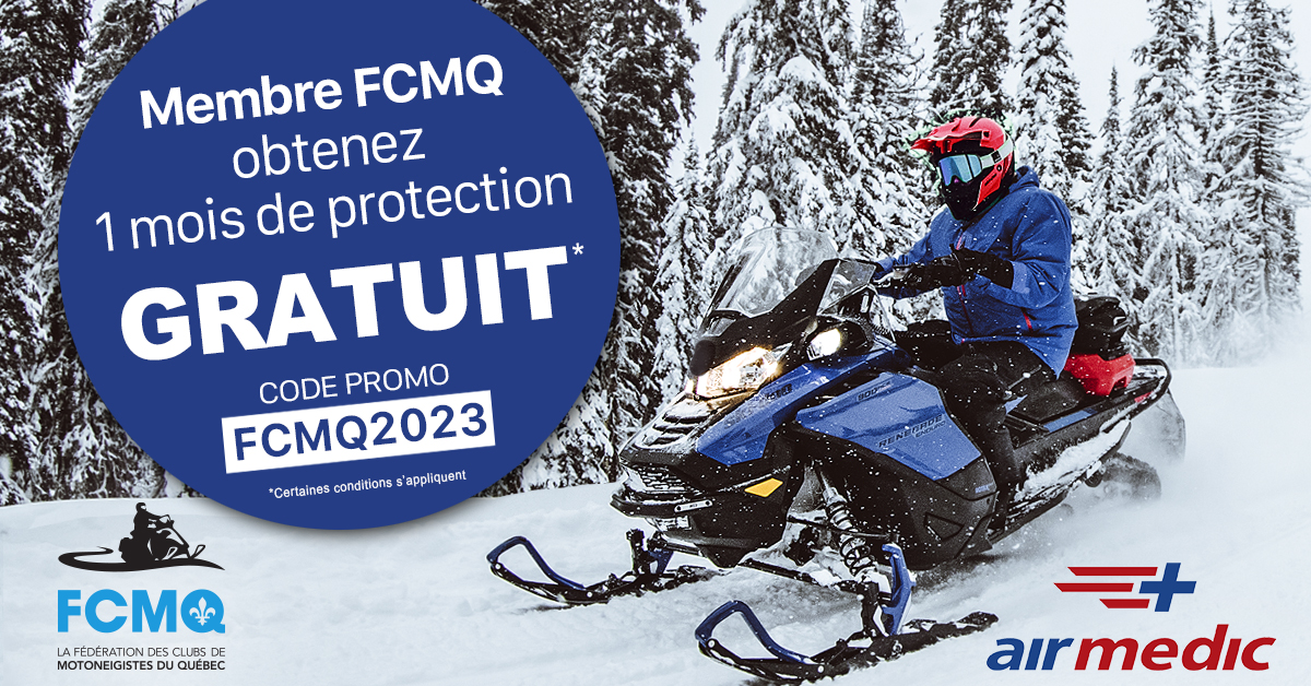 Fédération des clubs de motoneigistes du québec airmedic protection motoneige