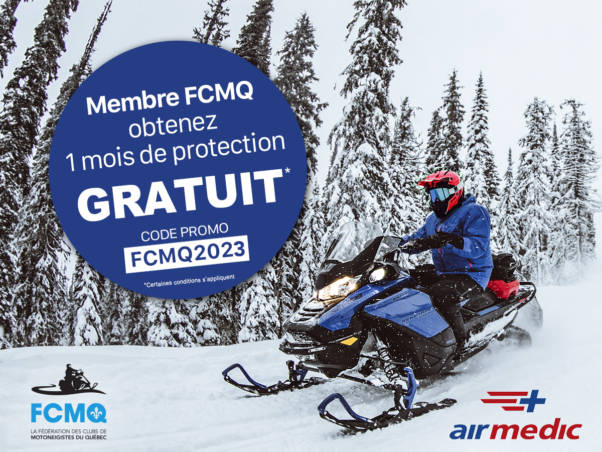 fédération des clubs de motoneigistes du québec airmedic protection motoneige Équipement essentiel pour motoneigistes