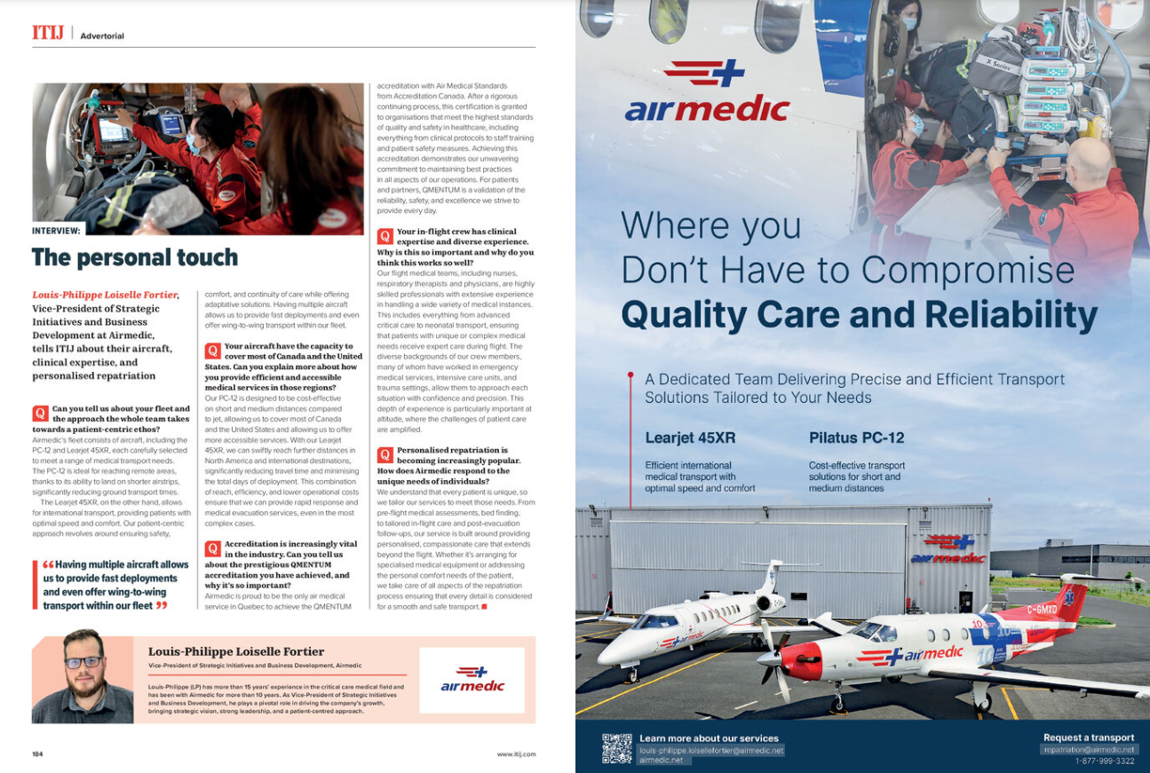 transports médicaux aériens