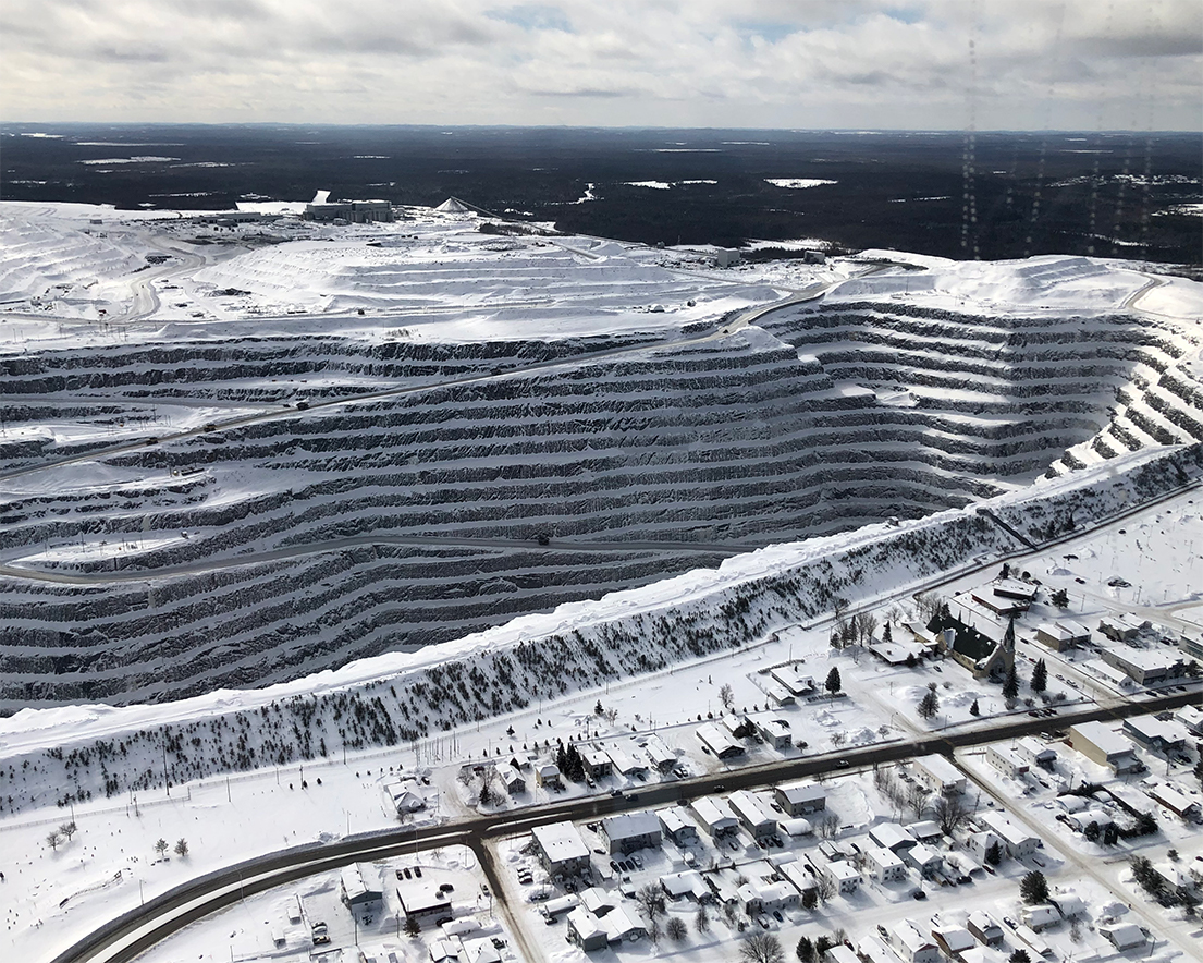 canadian malartic exercice d’atterrissage d’hélicoptère