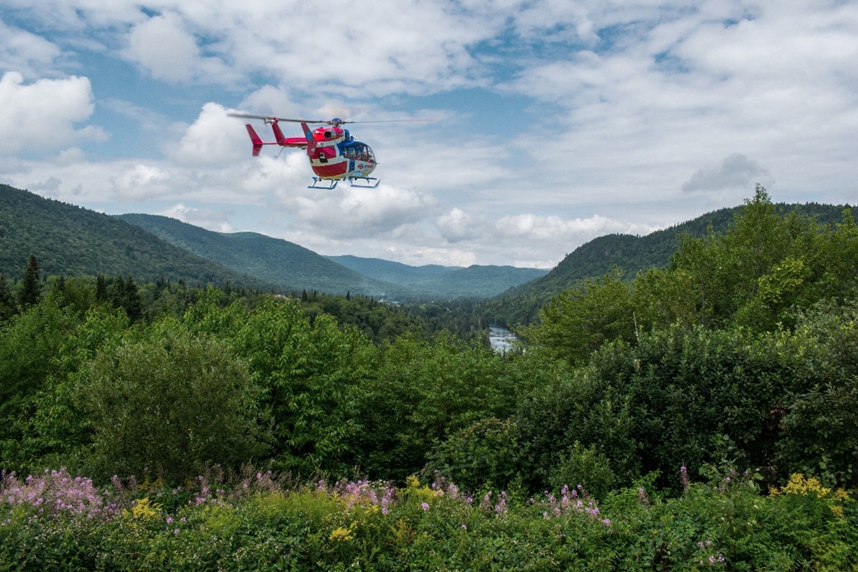 Airmedic transport héliporté quebec assistance médicale héliportée